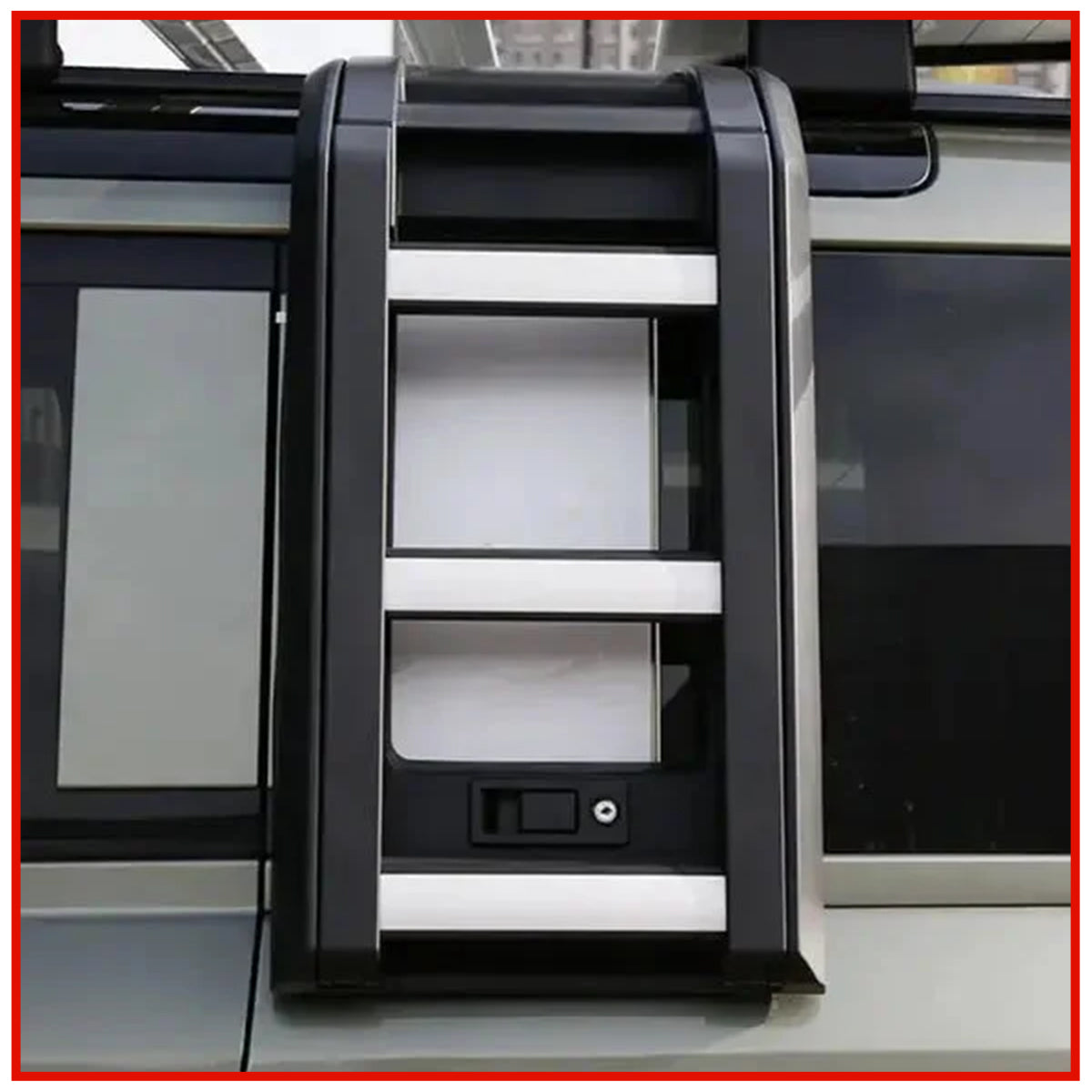 Land Rover Defender Deployable Roof Ladder Black || Silver