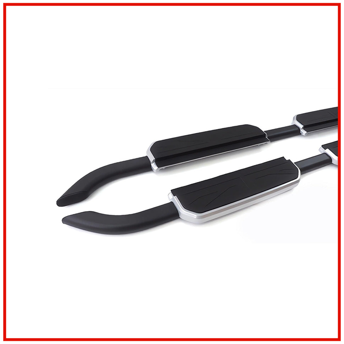 Land Rover Defender Side Stepper ( Side Foot Step ) || Black And Silver