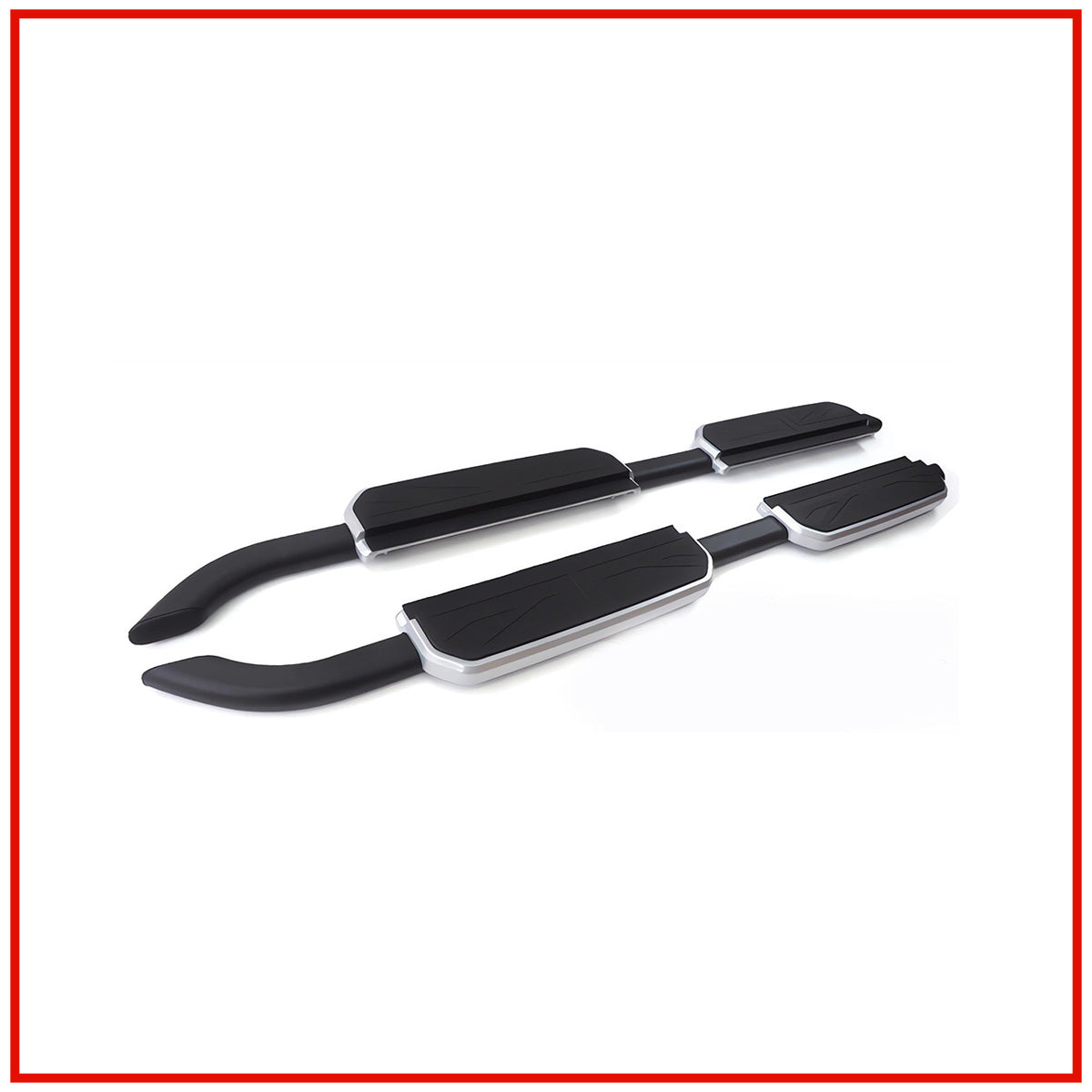 Land Rover Defender Side Stepper ( Side Foot Step ) || Black And Silver