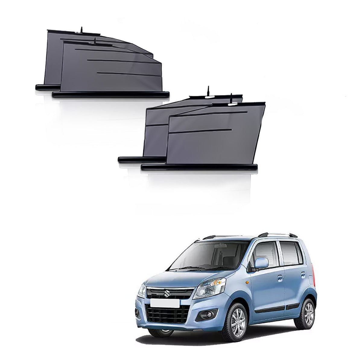 Maruti Wagon-R K-series Automatic window roller curtains | Car Roller Retractable Sun Shades
