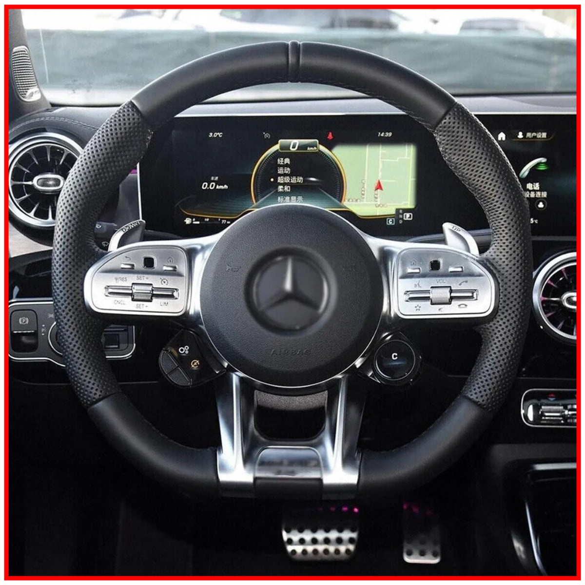 Mercedes AMG Leather Steering Wheel