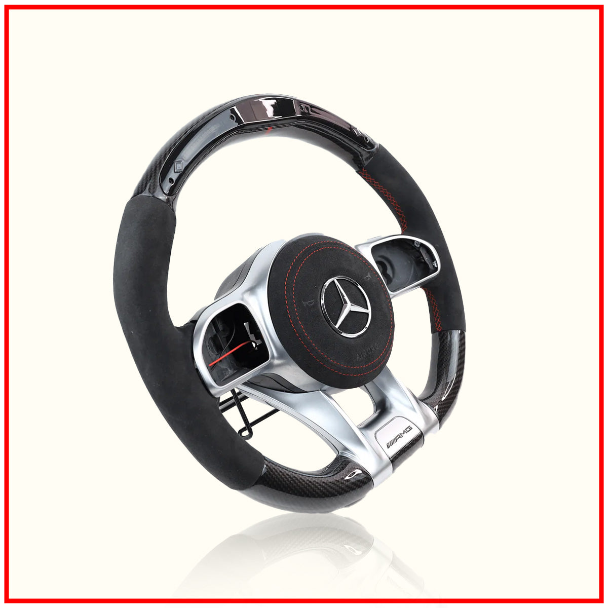 Mercedes Black AMG LED Steering Wheel