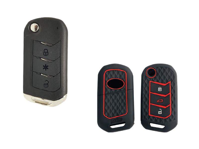 Silicone Car Key Cover for Mahindra KC-09