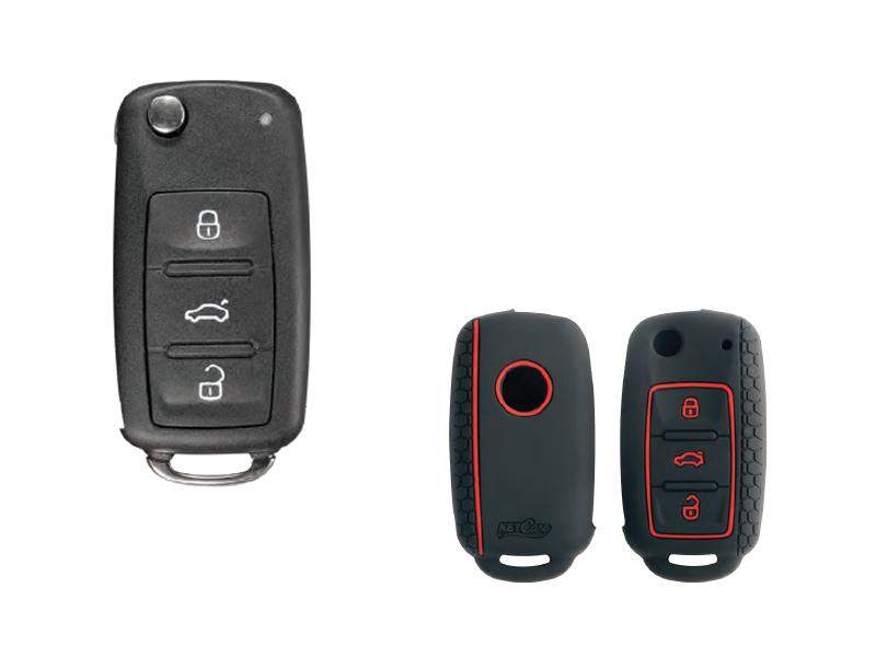 Silicone Car Key Cover For Volkswagen/Skoda KC-13