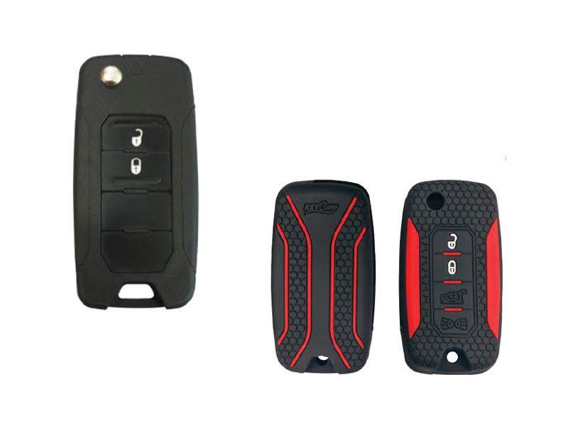 Silicone Car Key Cover For Jeep KC-56