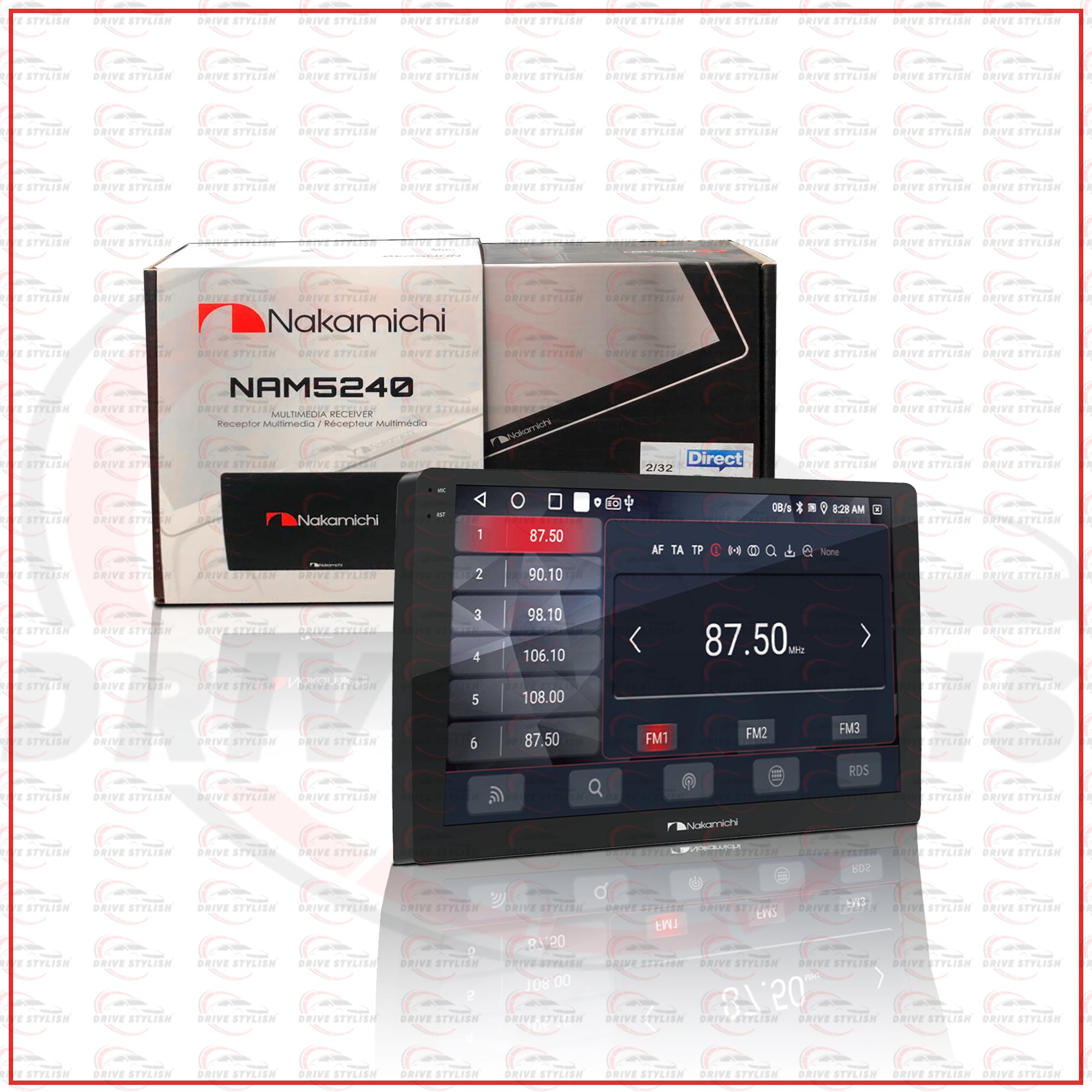 Nakamichi NAM5240 Multimedia Carplay System 2RAM/32ROM OR 4RAM/64ROM