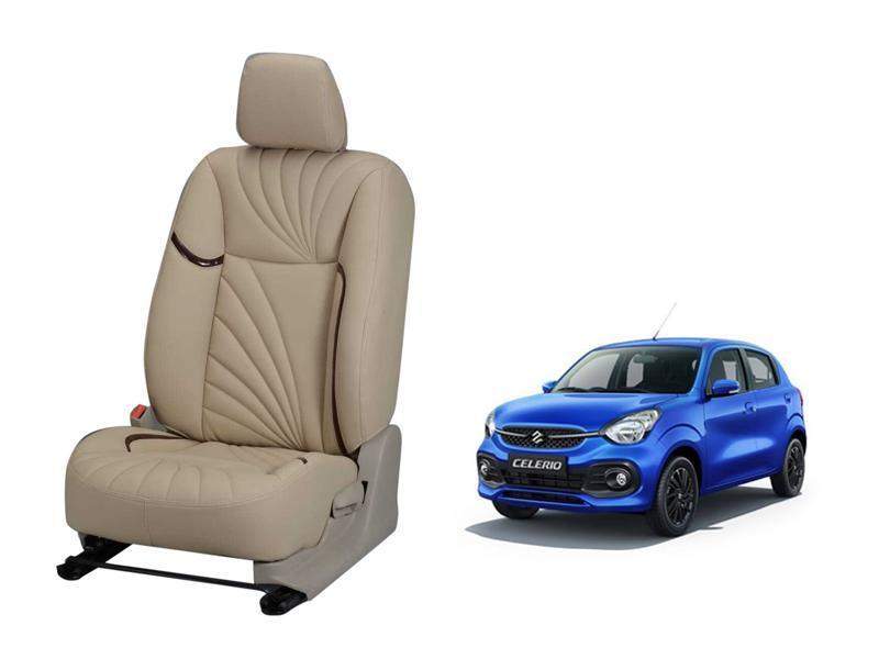 Maruti Suzuki New Celerio Dove Series 3D Custom Nappa Leather Car Seat Cover