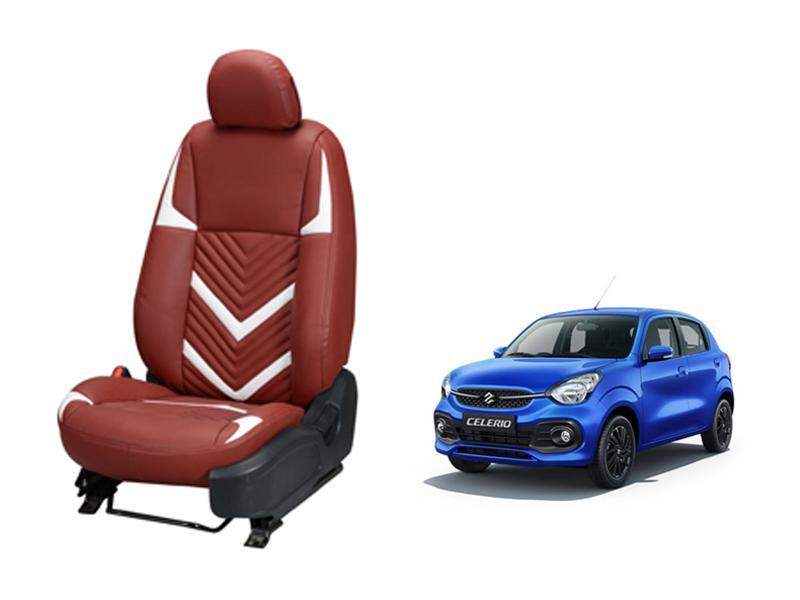 Maruti Suzuki New Celerio Zig Zag SERIES 3D CUSTOM ART LEATHER CAR SEAT COVERS