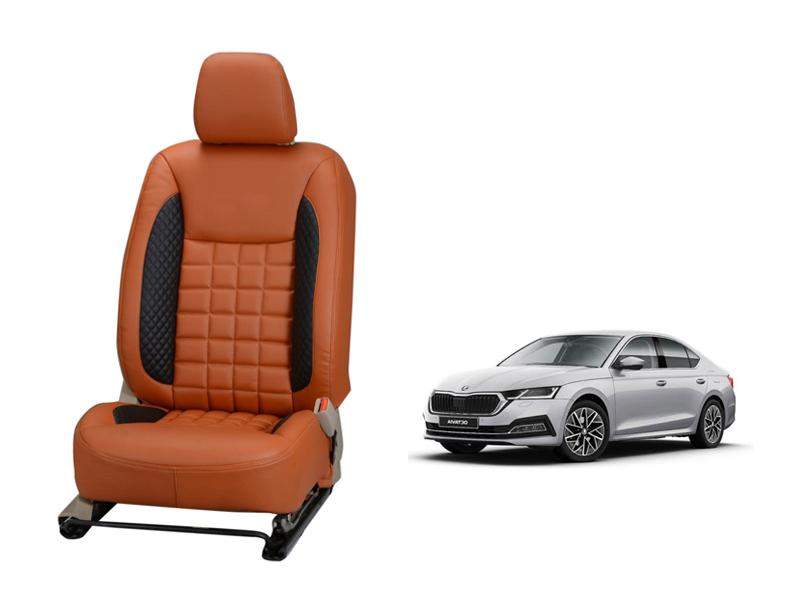 Skoda Octavia Prism Series 3D Custom Nappa Leather Car Seat Covers