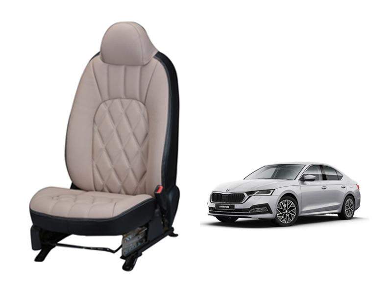 Skoda New Octavia Threading SERIES 3D CUSTOM ART LEATHER CAR SEAT COVE