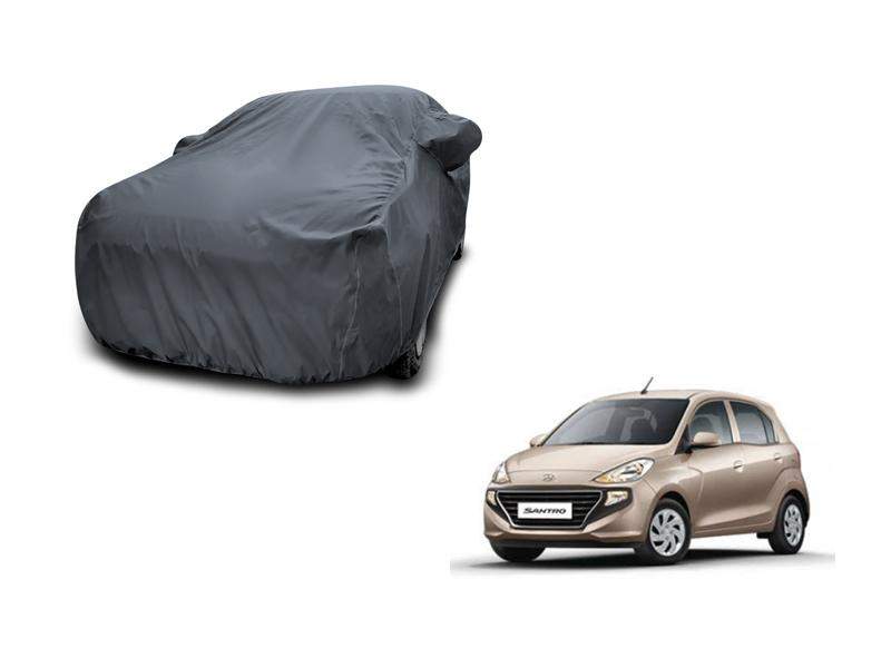 Hyundai New Santro American Grey Car Body Cover