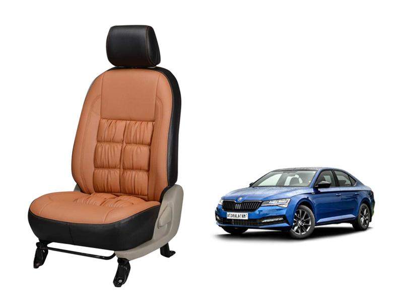 Skoda New Superb Comfort Series 3D Custom Stallion Leather Car Seat Covers