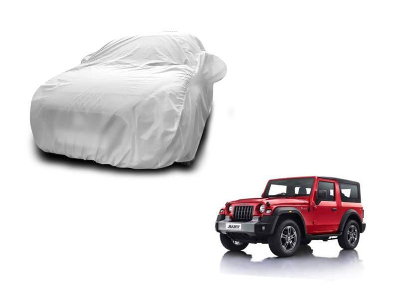 Mahindra New Thar New Silver Car Body Cover