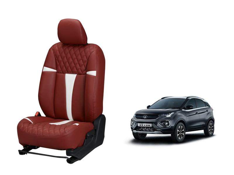Tata Nexon Racing series 3D Custom art leather car seat covers