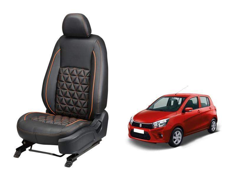 Maruti Suzuki Old Celerio Diamond Series 3D Custom Nappa Leather Car Seat Covers