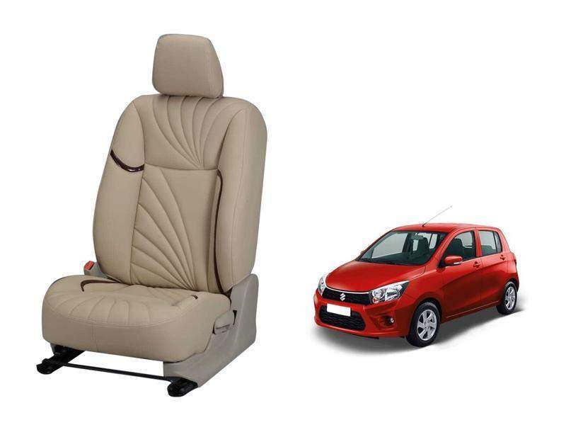 Maruti Suzuki Celerio Dove Series 3D Custom Nappa Leather Car Seat Cover