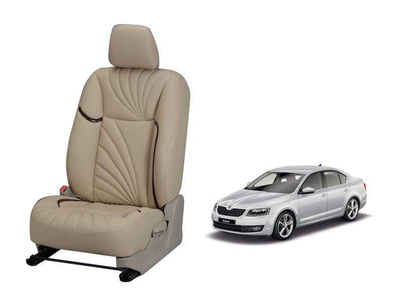 Skoda Octavia Dove Series 3D Custom Nappa Leather Car Seat Cover