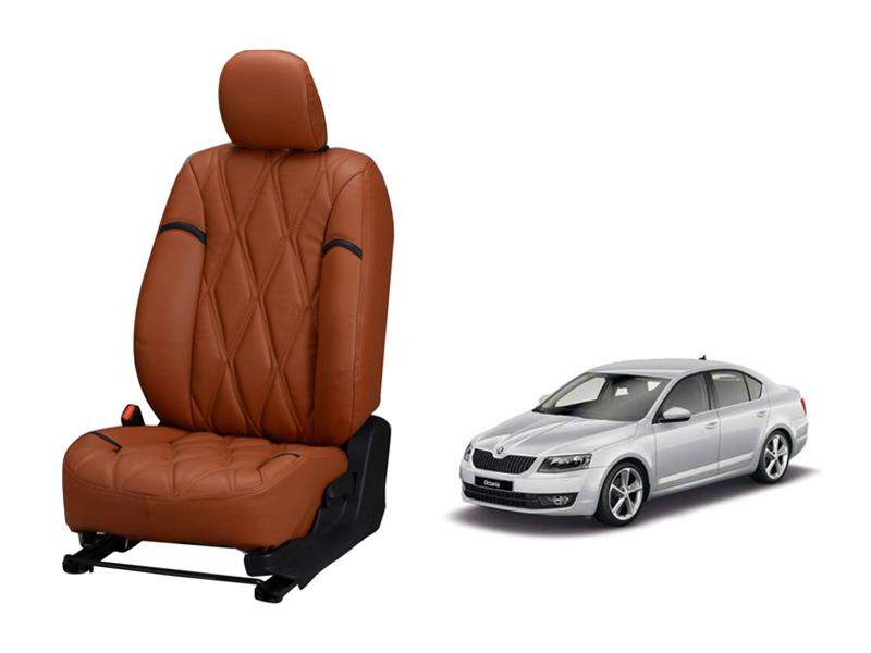 Skoda Octavia Kite Series 3D Custom Nappa Leather Car Seat Covers
