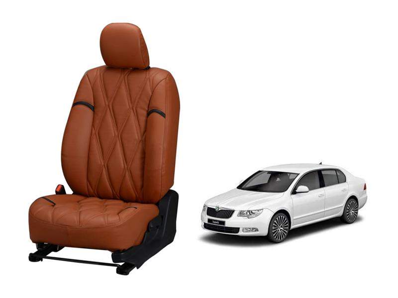 Skoda Superb Kite Series 3D Custom Nappa Leather Car Seat Covers
