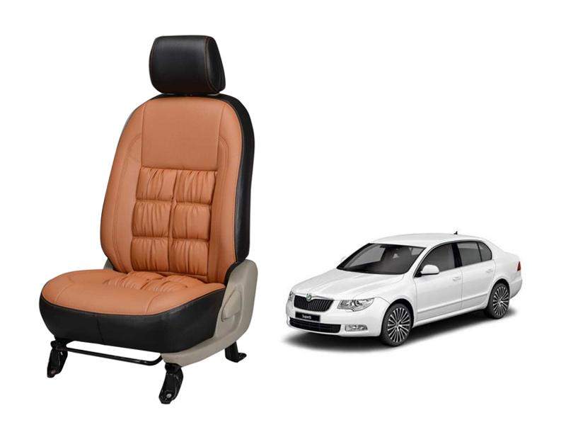 Skoda Superb Comfort Series 3D Custom Stallion Leather Car Seat Covers
