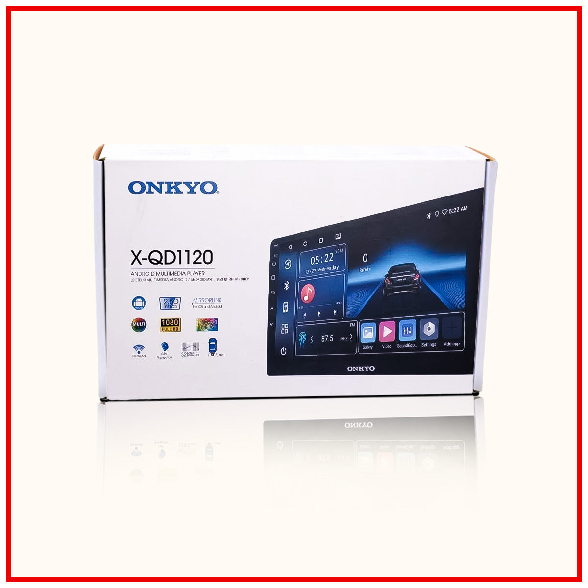 Onkyo X-QD 1120 car stereo Certified Licence Apple Car Play & Android