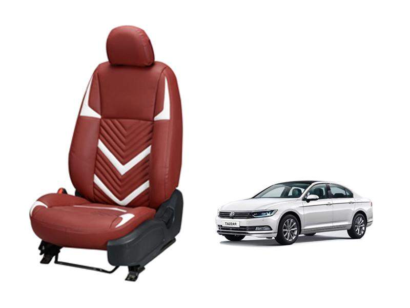 Volkwagen Passat Zig Zag SERIES 3D CUSTOM ART LEATHER CAR SEAT COVERS