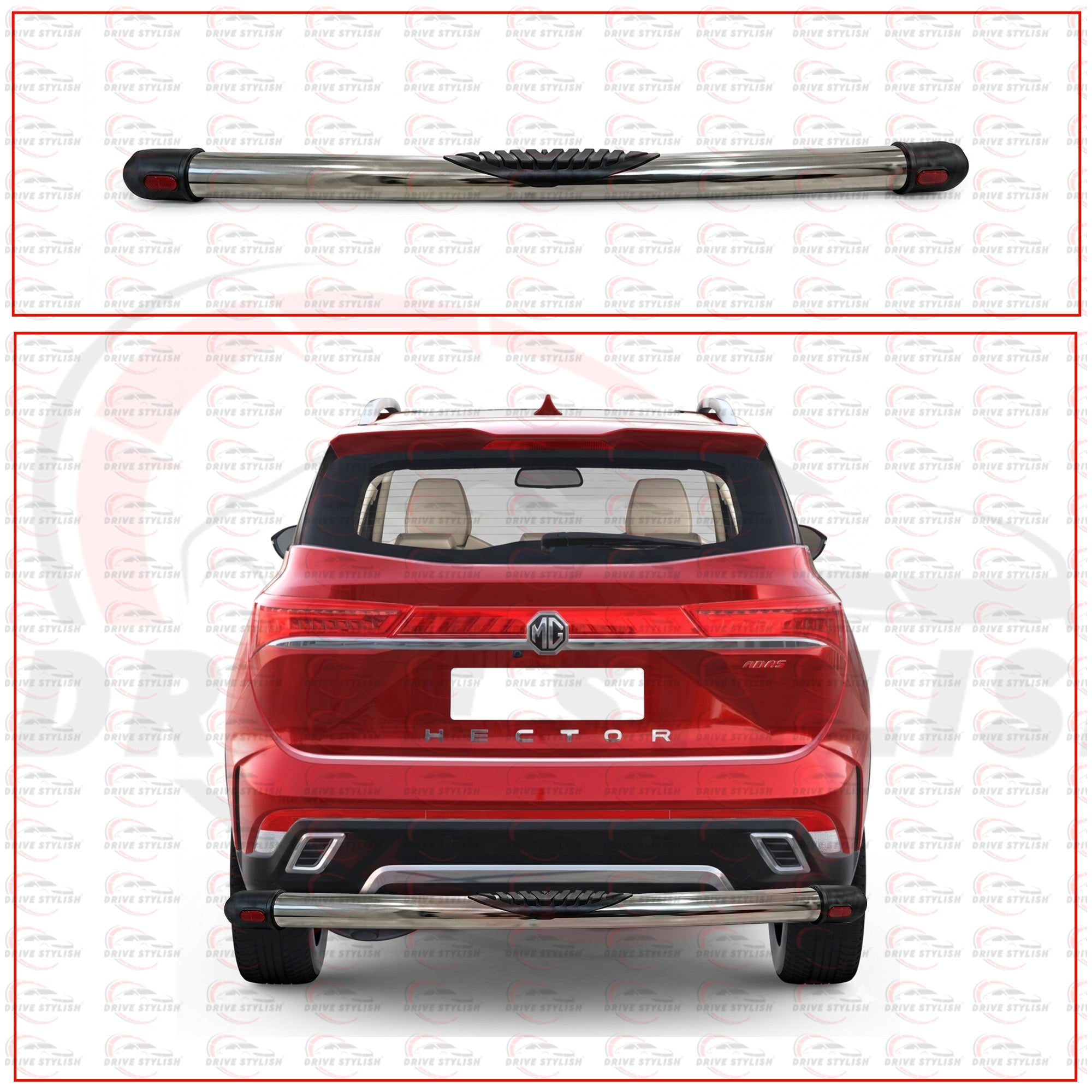Rear Bumper Diffuser for MG Hector - Jumbo Style