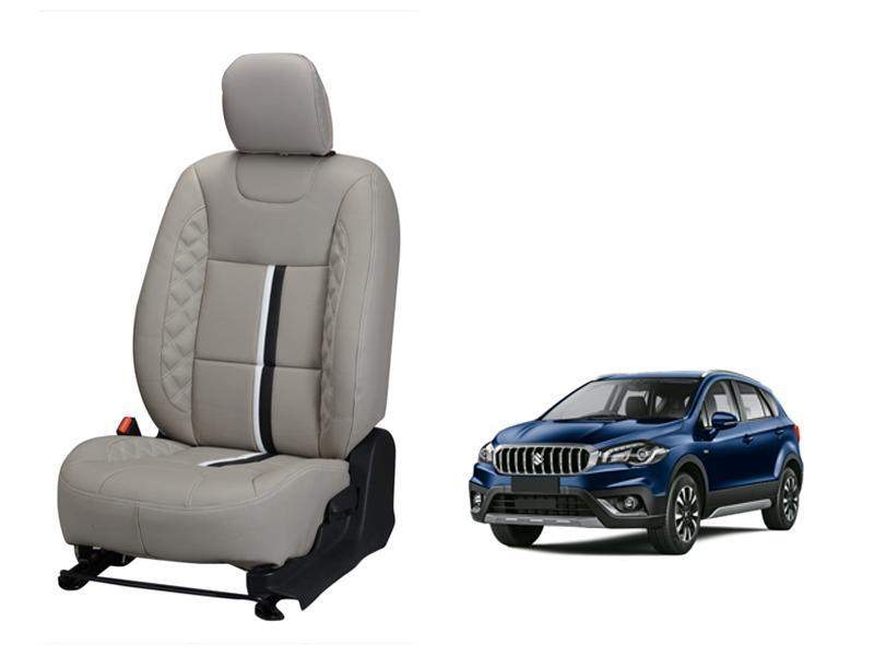 Maruti Suzuki S-Cross Trace Series 3D Custom Nappa Leather Car Seat Covers