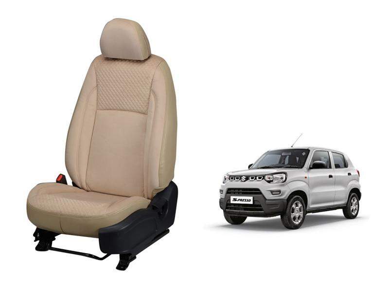 Maruti Suzuki S-Presso Velvet SERIES 3D CUSTOM ART LEATHER CAR SEAT COVERS