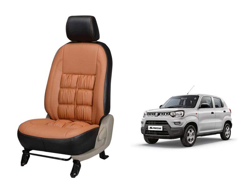 Maruti Suzuki S-Presso Comfort Series 3D Custom Stallion Leather Car Seat Covers