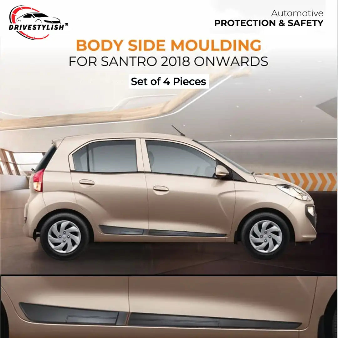 Side Beading Chrome For Santro 2018 Onwards Set Of 4
