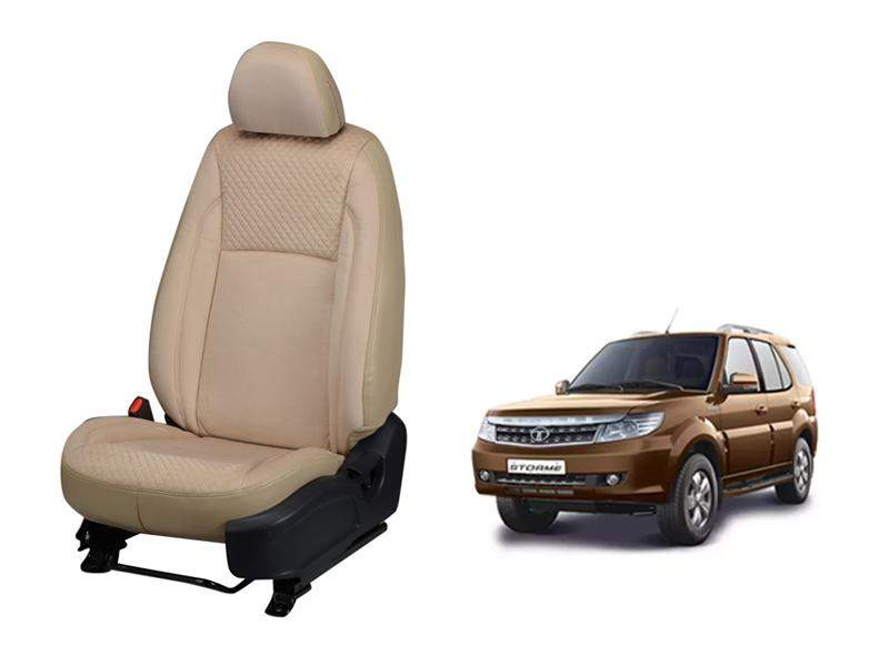 Tata Safari Storme Velvet SERIES 3D CUSTOM ART LEATHER CAR SEAT COVERS