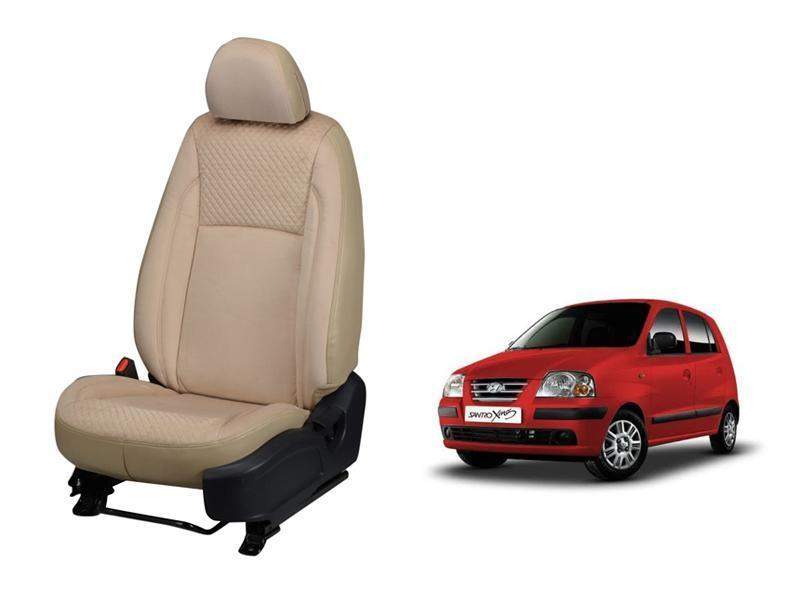 Hyundai Santro Xing Full Bucket Seat Cover - Velvet Series