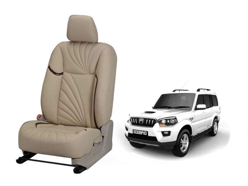 Mahindra Scorpio 2014 Dove Series 3D Custom Nappa Leather Car Seat Cover