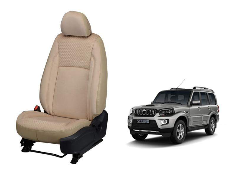 Mahindra Scorpio 2017 Velvet SERIES 3D CUSTOM ART LEATHER CAR SEAT COVERS