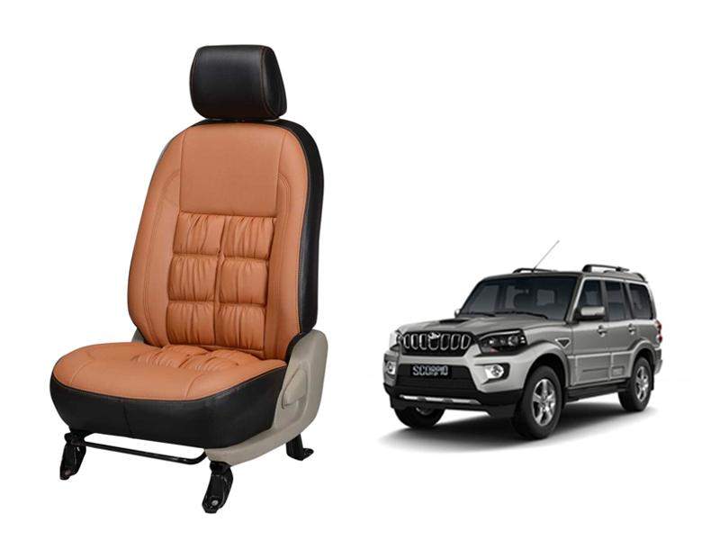 Mahindra Scorpio 2017 Comfort Series 3D Custom Stallion Leather Car Seat Covers