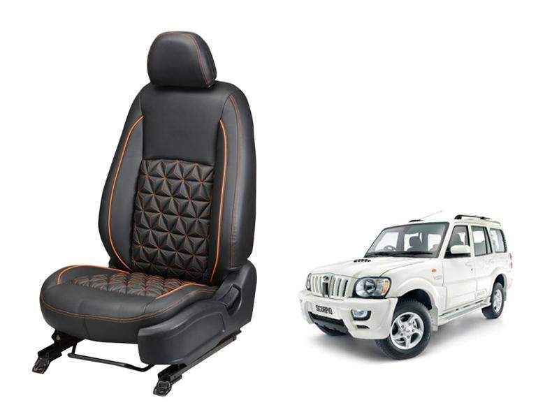 Mahindra Scorpio m-HAWK Nappa Leather Seat Cover in Diamond