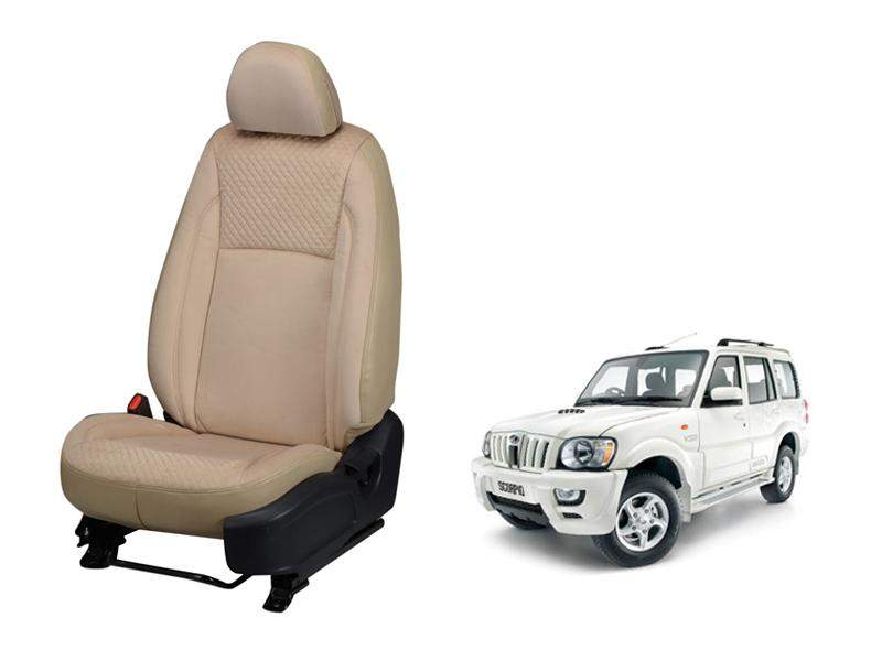 Mahindra Scorpio m-HAWK Full Bucket Seat Cover - Velvet Series