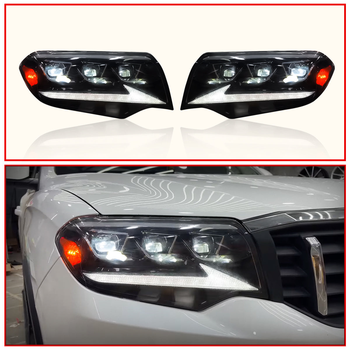 Scorpio-N Headlight Lexus Style