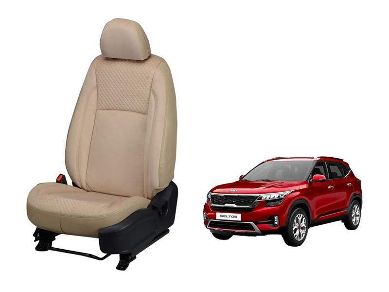 Kia Seltos Velvet SERIES 3D CUSTOM ART LEATHER CAR SEAT COVERS