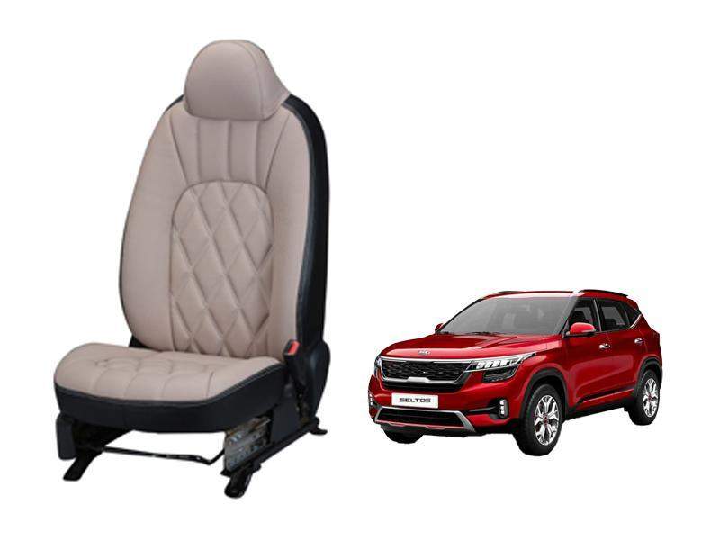 Kia Seltos Threading SERIES 3D CUSTOM ART LEATHER CAR SEAT COVERS