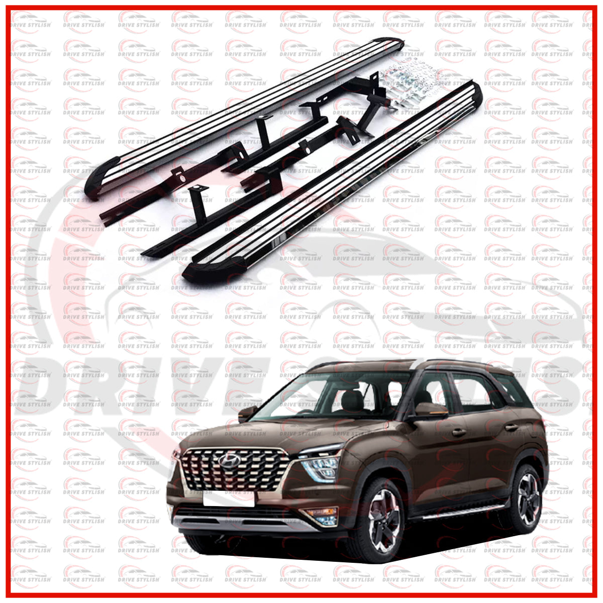 Side Foot Steppers for Hyundai Alcazar - Opal Design