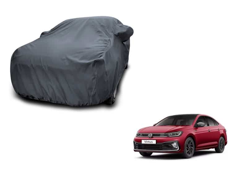 Volkswagen Virtus American Grey Car Body Cover