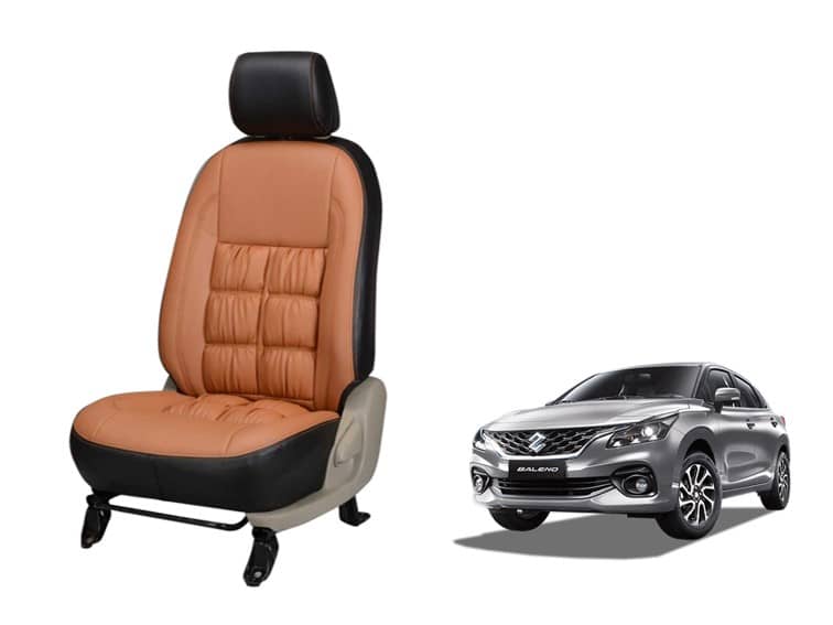 Maruti Suzuki New Baleno Comfort Series 3D Custom Stallion Leather Car Seat Covers