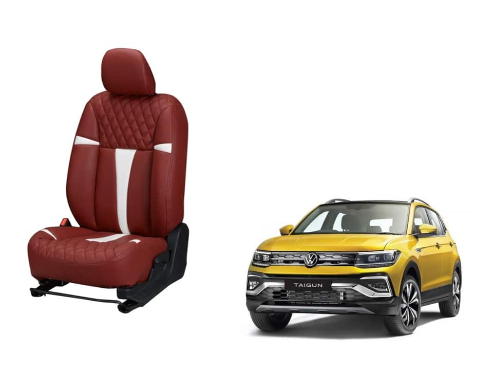 Volkswagen Taigun Racing series 3D Custom art leather car seat covers