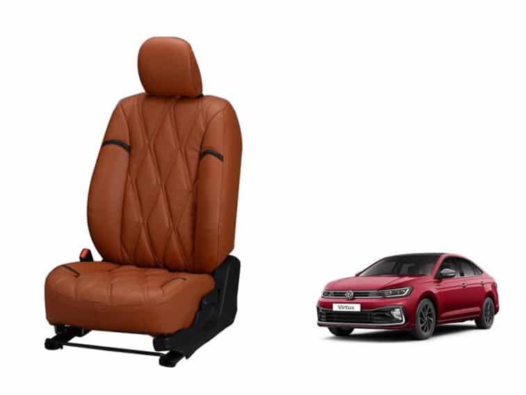 Volkswagen Virtus Kite Series 3D Custom Nappa Leather Car Seat Covers