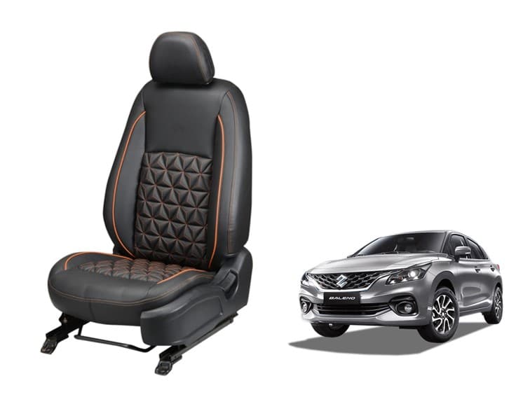 Maruti Suzuki New Baleno Diamond Series 3D Custom Nappa Leather Car Seat Covers