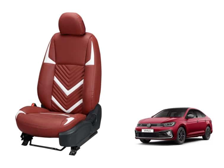 Volkswagen Virtus Zig Zag SERIES 3D CUSTOM ART LEATHER CAR SEAT COVERS