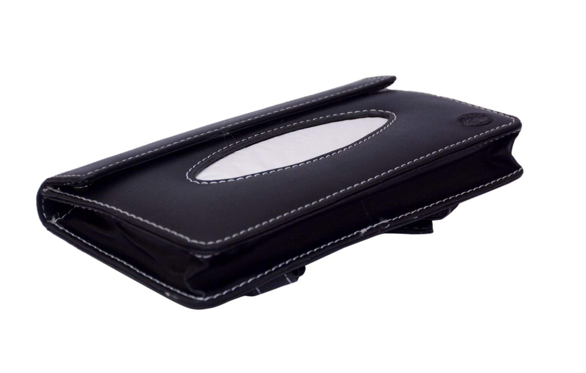 DriveStylish Leatherette Car Tissue Box For Sun Visor