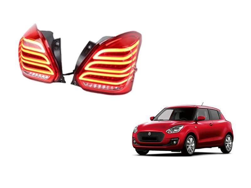 Maruti Suzuki Swift 2020 LED Taillights with Mercedes Style